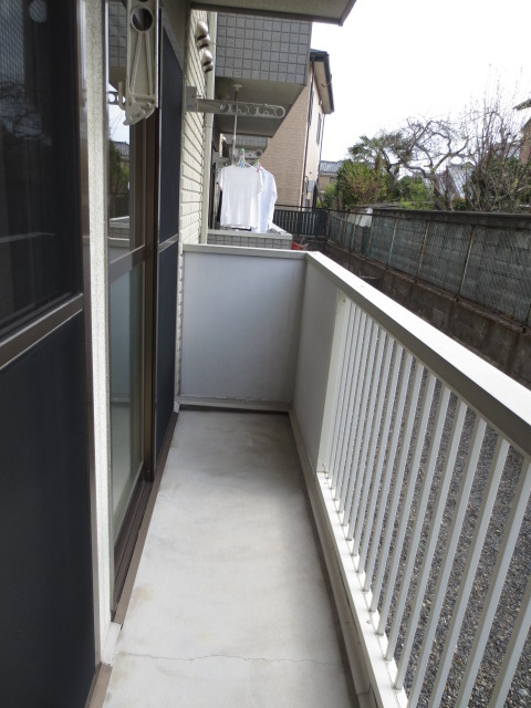 クレールコートA棟のバルコニー