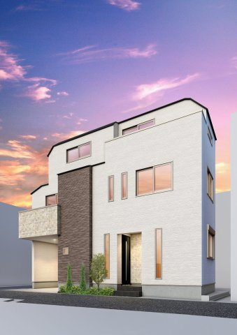 【建築条件付き土地】グラッド・タウン諏訪１丁目の外観パース|◆グラッド・タウン シリーズ◆城東区諏訪１丁目限定１区画◆現状更地でございます！