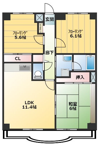 シャルマン５の間取り