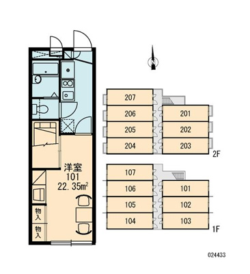 【区画図】 | Ｇフォレスト沼袋 