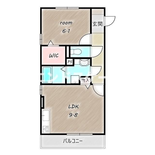 スクエア　Ｃの間取り|高崎、前橋、伊勢崎エリアのお部屋探しはエンドスケープまで！お客様の理想お聞かせ下さい♪