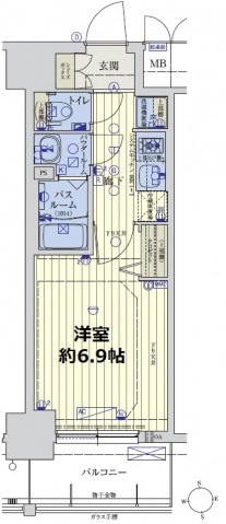 スワンズシティ大阪城コスタの間取り