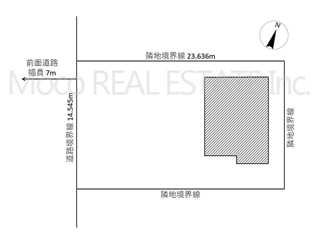 【区画図】 | 北見市三楽町61番地中古住宅