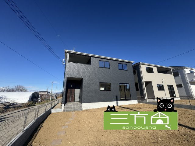 新築　伊勢崎市東上之宮町1期　1号棟の外観|現地写真　完成しました！物件のご内覧等、お気軽にお問合せください♪　
