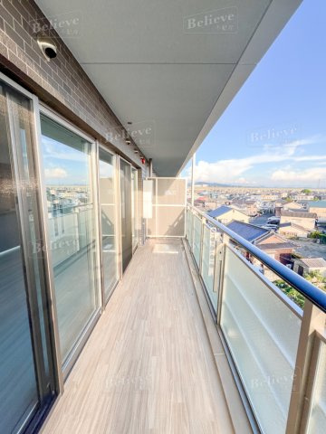 アインス鳥飼のバルコニー|陽当たり良好なバルコニーです♪