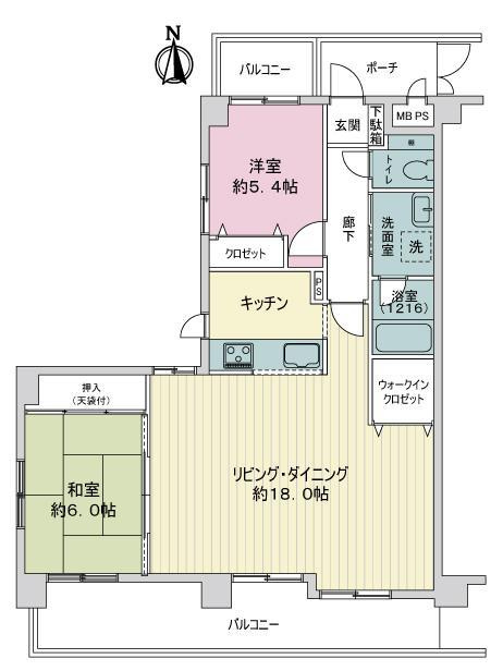 ダイアパレス一ツ橋の間取り