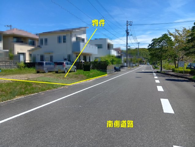 【前面道路含む現地写真】 | 高知市長浜蒔絵台
