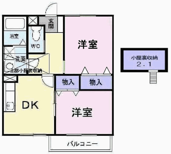 サンセールⅢの間取り