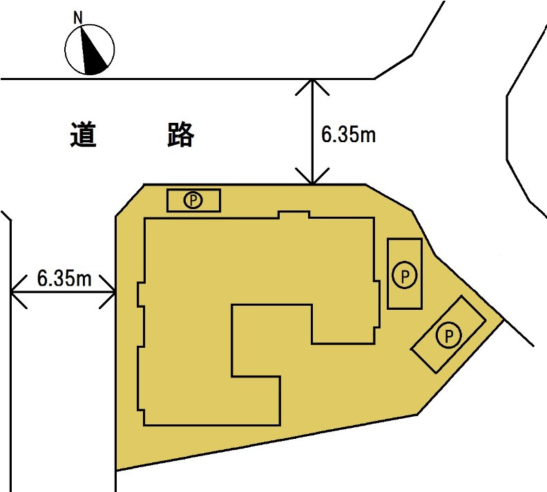 水戸市酒門町　中古戸建の区画図