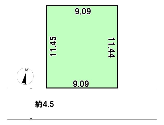 東七栄　売土地の土地図