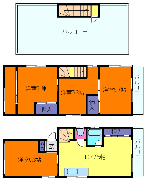 キャッスル六甲道の間取り