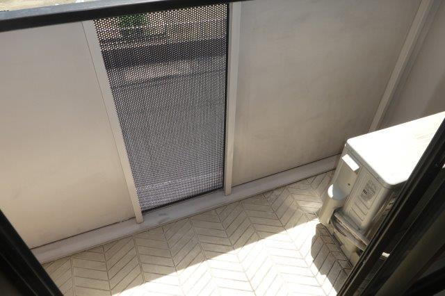 倉敷市新田のアパートのバルコニー