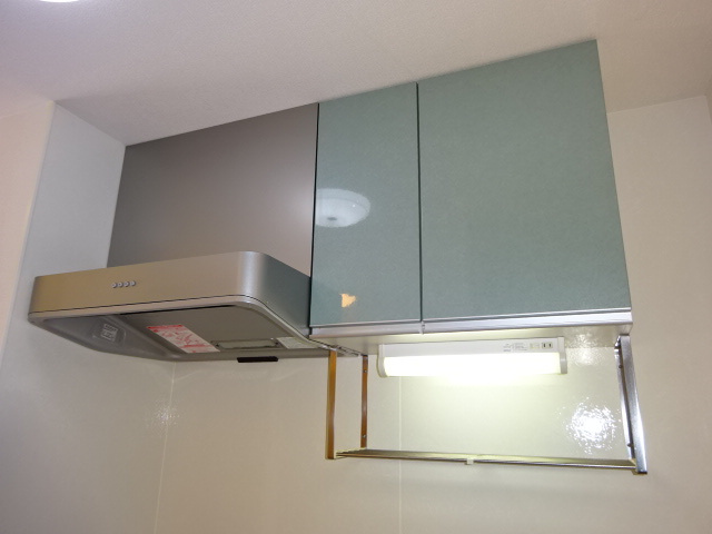 倉敷市福島のアパートのキッチン|キッチン上収納