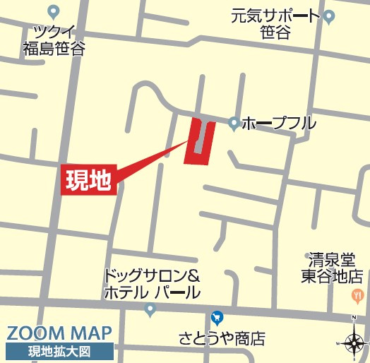 南沢又東谷地　北沢又小・信陵中　耐震＋制震の長期優良住宅の地図