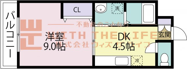 ベルセゾン【10,000円キャッシュバック対象物件】の間取り
