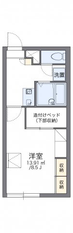 レオパレスダービーの間取り