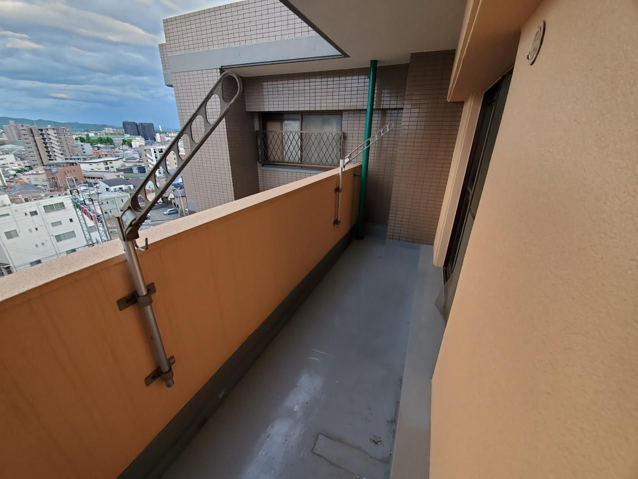 天神アコールマンションのバルコニー