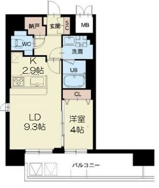 【間取り】 | スプランディッド難波III