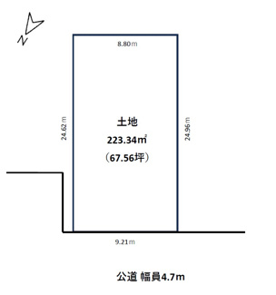 【土地図】 | 野洲市上屋　売土地