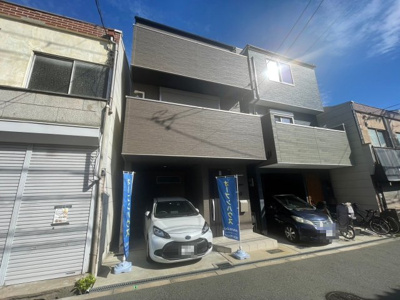 【外観】 | 住吉小・令和２年建築・リフォーム渡し・即入居可・住吉区万代６丁目 | きれいな外観です