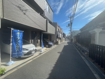 【前面道路含む現地写真】 | 住吉小・令和２年建築・リフォーム渡し・即入居可・住吉区万代６丁目 | 前面道路含む現地写真です
