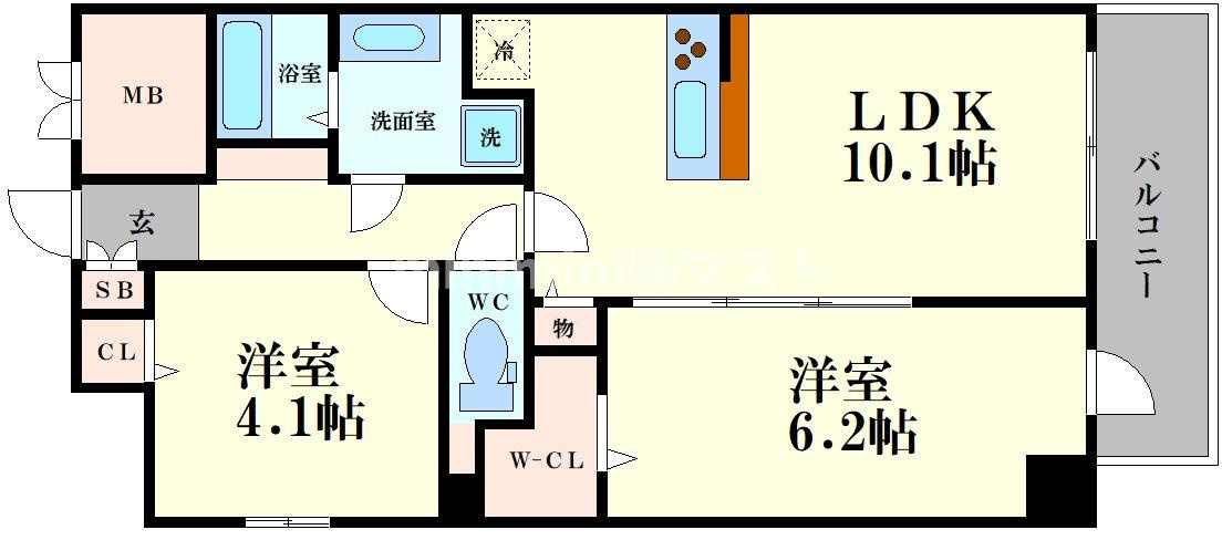 DAIYASTORK阿波座の間取り