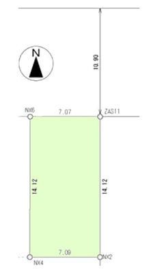 【区画図】 | 国立市東4丁目　売地　全1区画