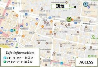 新宿御苑荘の地図|新宿御苑荘