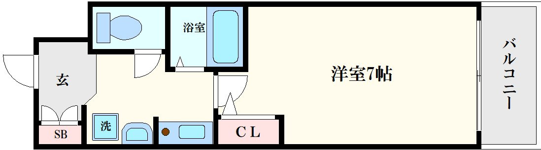 エスリード南森町駅前の間取り