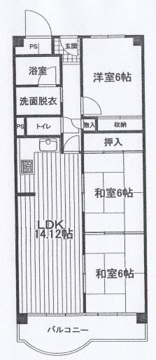 【間取り】 | 淀川パークハウス