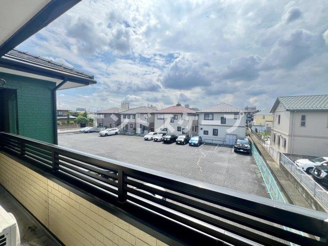 キャッスル飯塚Bのバルコニー|高崎、前橋、伊勢崎エリアのお部屋探しはエンドスケープまで！お客様の理想お聞かせ下さい♪