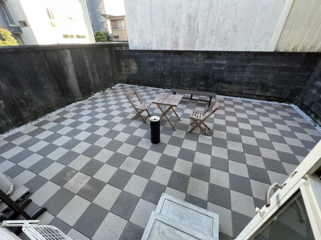 高知市桜井町　中古住宅のバルコニー