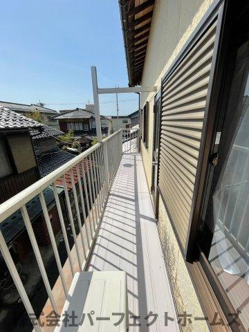 長浜市神前町OC戸建のバルコニー|陽当たり良好なバルコニーです