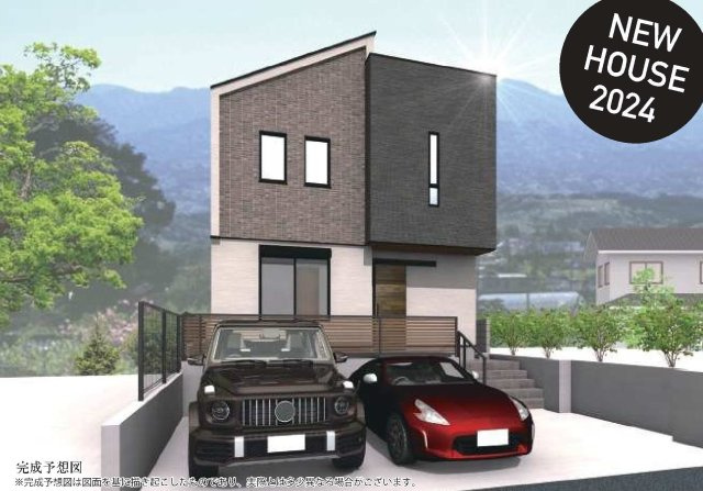 【横浜市保土ケ谷区月見台44-23新築戸建て】★仲介手数料無料★（桜台小学校・岩崎中学校）の外観パース