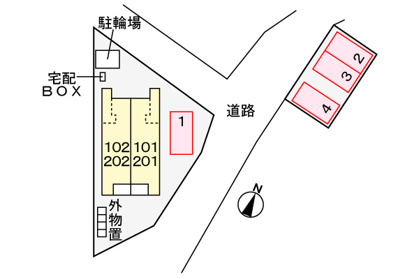 グローリアの区画図