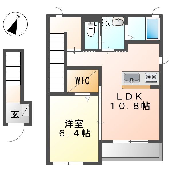 倉敷市林のアパート