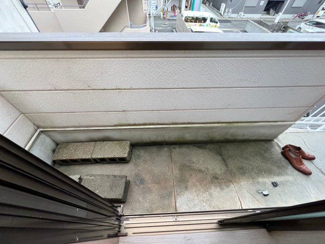 灘北キュービックのバルコニー