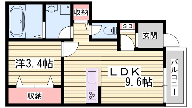 クリスタルハイツ土山の間取り