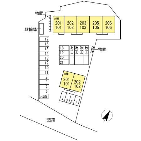 メリーロード Ｂの区画図