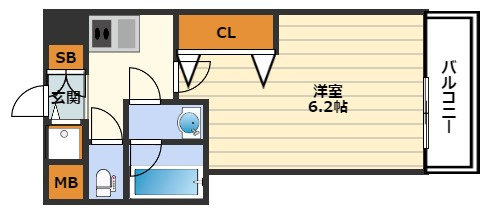アクアプレイス梅田Ⅲの間取り