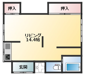 間取りはこのようになっております。