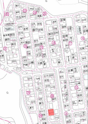 【地図】 | 売地　高知市加賀野井2丁目　＠25