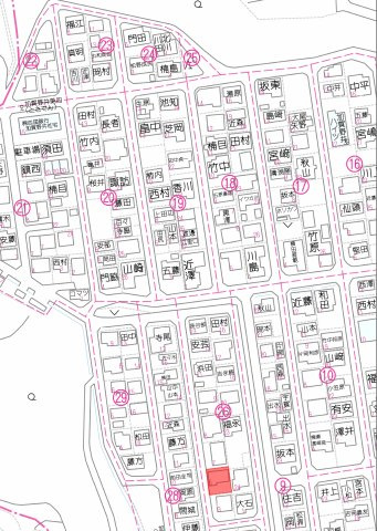 【地図】 | 売地　高知市加賀野井2丁目　＠25