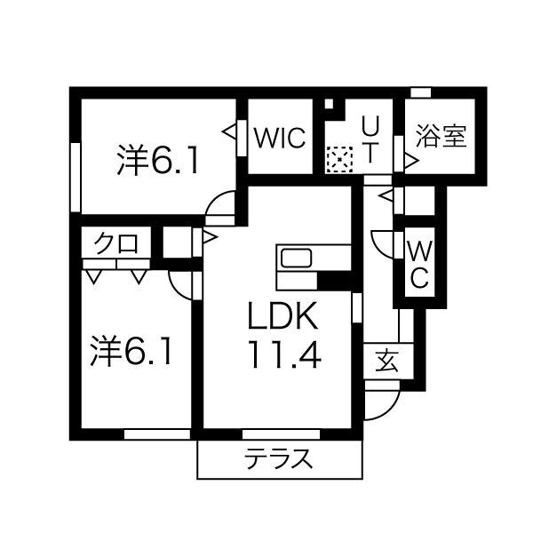 パストラル小野の間取り