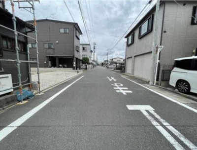 【前面道路含む現地写真】 | Smart +Plus名古屋市南区中江全2棟＜新築一戸建て仲介手数料無料＞ | 前面道路含む現地写真です