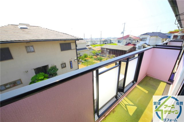 サングレース北別府のバルコニー|暖かな日差しのふりそそぐバルコニー