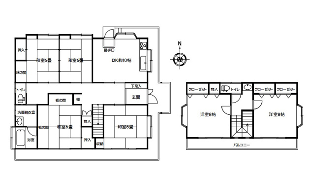 【間取り】 | 伊東市池　戸建