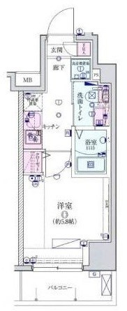 リヴシティ横濱宮元町の間取り