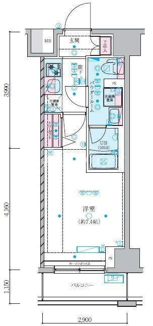ジェノヴィア阪東橋スカイガーデンの間取り