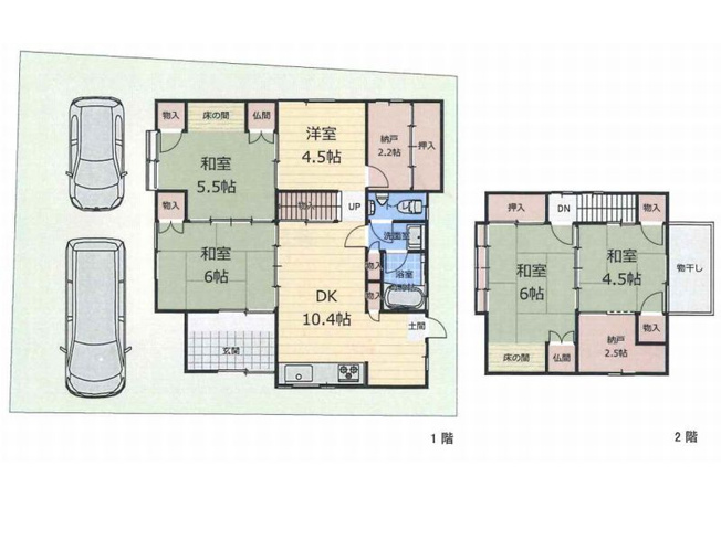 【間取り】 | 山科区北花山市田町　中古戸建